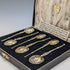 1936 British Vintage Sterling Silver Annoying Spoons Set of 6 in a Case